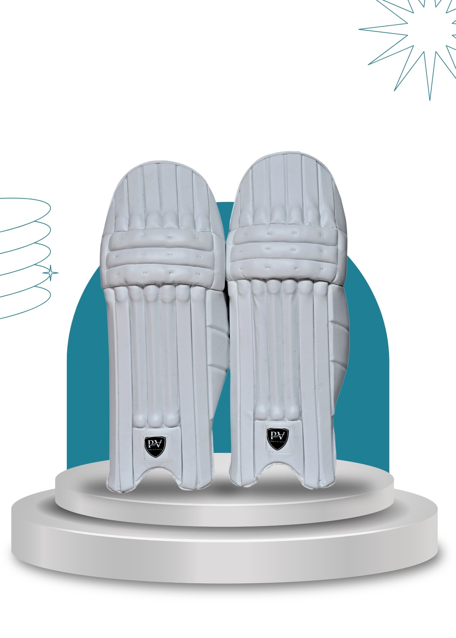 PV White Batting Pads