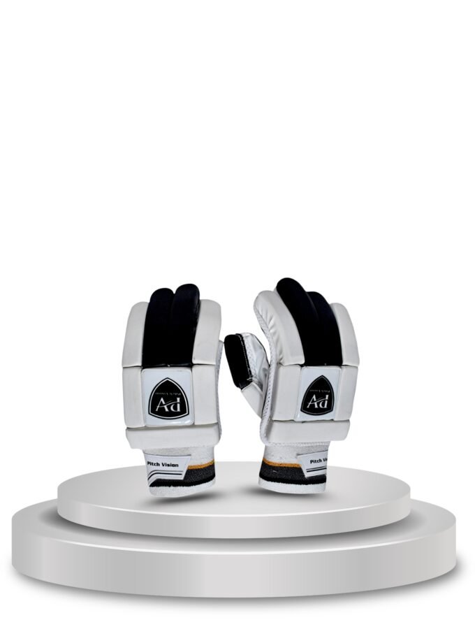 PV White Black Batting Gloves